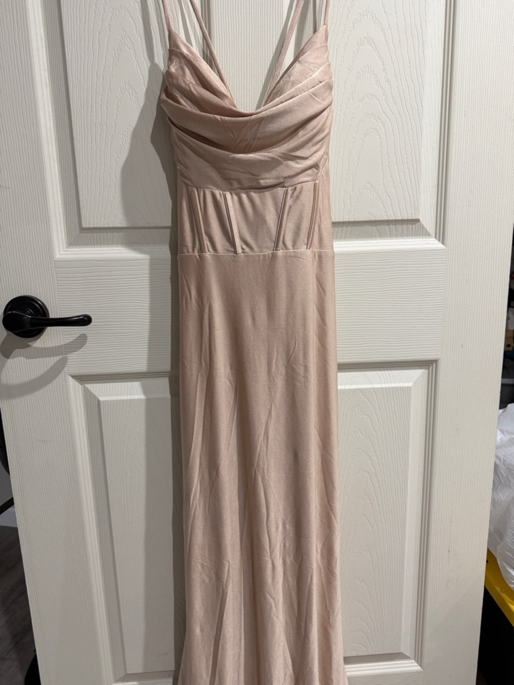 windsor beige taupe dress long stretchy large and small available
